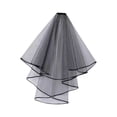 thumbnail image 4 of Abbracc Black Lace Fashion Wedding for Stage Performance Photography Props w Comb Ribbon Edge, 4 of 9