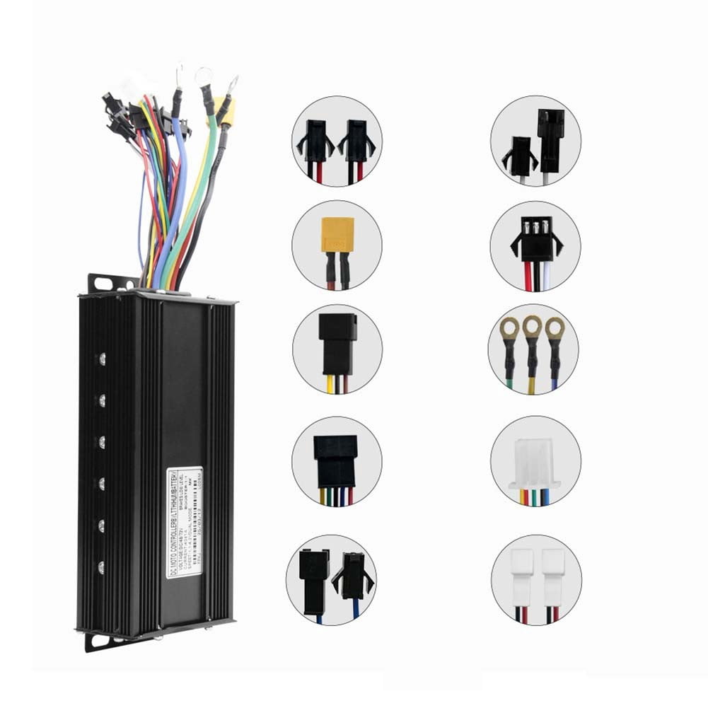 qiya 48V-72V 40A E-bike Controller Intelligent 3-mode Sine Wave for Brushless Motor