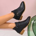 thumbnail image 4 of SACFOF Womens Chelsea Boots Ankle Boots Side Zippers Low Heel Dress Short Boots for Ladies, 4 of 6