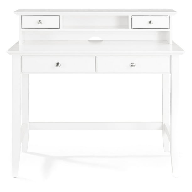 Campbell Writing Desk With Hutch In White Finish Com Campbell Writing Desk With Hutch In, Campbell Writing Desk Hutch
