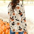 thumbnail image 7 of IYYVV Halloween Cardigan Pumpkin Goast Witch Halloween Sweaters for Women Long Sleeve Oversized Cardigan 2026 Khaki S, 7 of 7