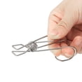 thumbnail image 7 of 10Pcs Stainless Steel Small Wire Clamp With Hanging Strap Hanging Hooks, 10 Clips Hooks, Silver, 7 of 7