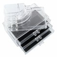 thumbnail image 5 of GoDecor Clear Plastic Acrylic Makeup Case Cosmetic Organizer 3 Drawers Holder Jewelry Lipstick Storage Box, 5 of 5