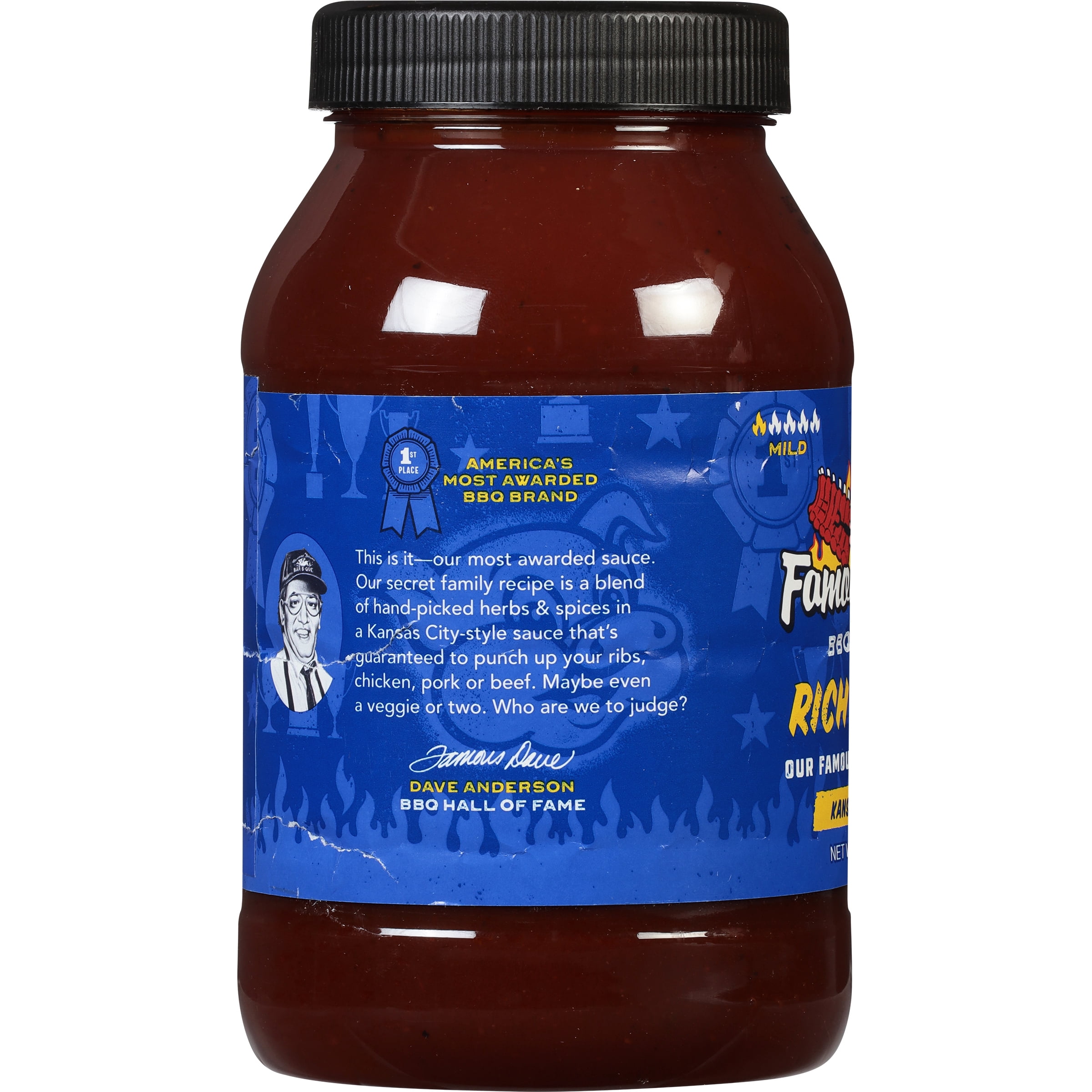 Famous Dave's Rich & Sassy BBQ Sauce, 38 oz