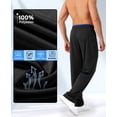 thumbnail image 2 of Mens Sweatpants with Zipper Pockets 5 Pack Mens Joggers for Men Open Bottom Mesh Athletic Pants for Workout,Running, 2 of 7