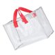 thumbnail image 3 of Neceser de PVC transparente Zhivalor Bolsa de maquillaje de viaje rojo y gris, 3 of 8