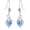 dec.-london blue topaz, variant on 925 Sterling Silver Infinity Dangle Drop Earrings Heart Created Birthstone Gemstone Earring Christmas Birthday Jewelry Gifts for Women Wife Mom Nana