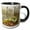 Black/White, variant on 3drose, Boulder on the Misty Cliffside in Monte Sano State Park, 11oz Magic Transforming Mug