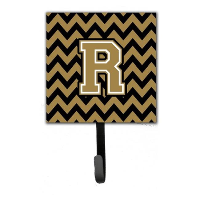 Carolines Treasures Letter X Chevron Black and Gold Leash or Key Holder CJ1050-XSH4 Small Multicolor Carolines Treasures Letter X Chevron Black and Gold Leash or Key Holder CJ1050-XSH4 Small Multicolor