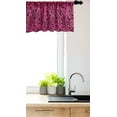 thumbnail image 3 of Ambesonne Abstract Window Valance, Romantic Flowers in Bloom, 54" X 18", Charcoal Grey Hot Pink, 3 of 3