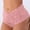 Pink, variant on Women Underwear Lace Boy Shorts High Waist Lightweight Seamless Soft Cheeky Briefs Panties Comfy Braethable Bikini Panty Small