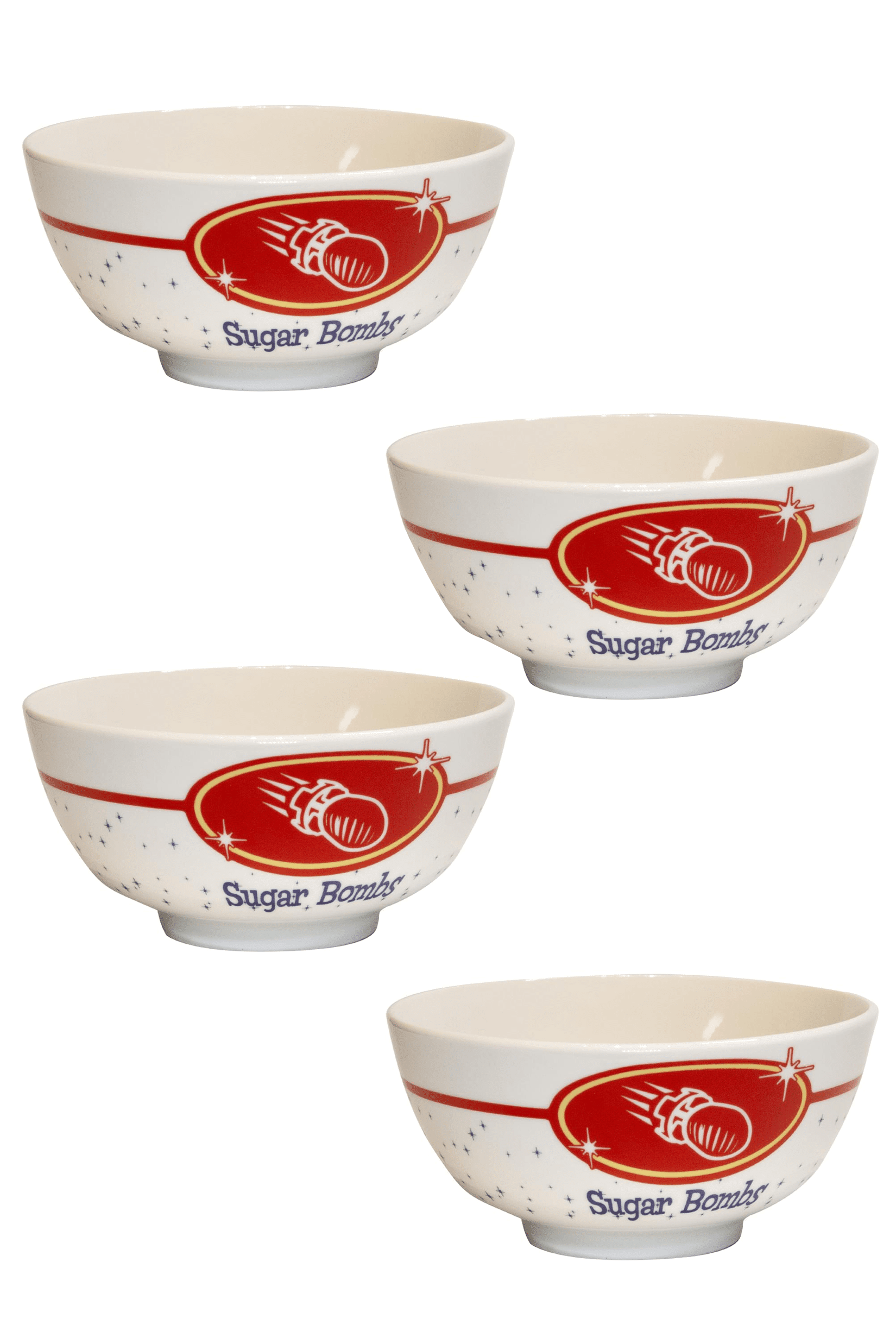 Fallout Sugar Bombs 20oz Ceramic Cereal Bowl Set of 4