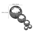 thumbnail image 2 of 5pcs Stainless Steel Balls Mirror Polishing Reflective Balls Garden Decorations, 2 of 4