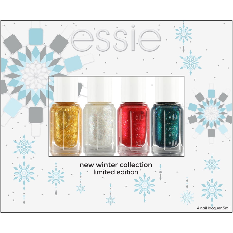 (15 Value) essie holiday nail polish minis, winter trend 2019, 4 pc