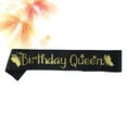 thumbnail image 2 of Shisuyan Birthday Party Sash Golden BIRTHDAY QUEEN Letters Etiquette Bands Pattern Satin Decorations Party Favors Accessories, 2 of 8
