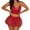 Red, variant on Icvfdpl Women's Lingerie Wedding Sets for Lace Bra Panty 3 Piece With Garter Belt Mesh Mini Skirt Underwear for Party Date Night