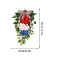 thumbnail image 3 of Real Embroidered Flower Independence Day Decoration Hanging Upside Down Tree Spring And Summer Flower Wreath Simulation Home Day Decoration, 3 of 9