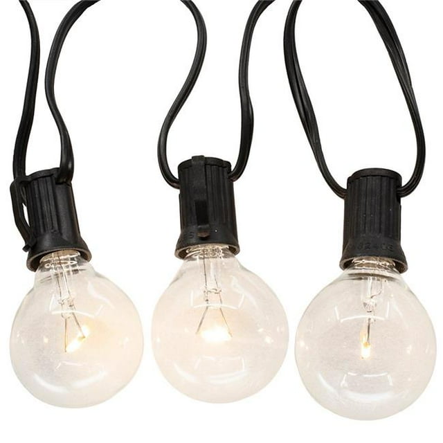 Kurt S. Adler UL1726WW UL 10-Light G40 Warm White LED Clear Glass Light Set