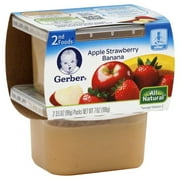 Gerber Gerber 2nd Foods Apple Strawberry Banana, 2 ea