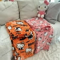 thumbnail image 3 of Sanrio-pantalones de felpa de Hello Kitty para mujer, tejido elástico suave y cálido, pijama de dibujos animados para niña, pantalones para el hogar, regalos de vacaciones de Navidad, 3 of 4
