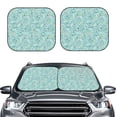 thumbnail image 2 of Haiem Geometric Elements Car Windshield Sun Shade (2 Pieces) Foldable Windshield Sun Shade Car Accessories for Truck SUV Pickup-Small, 2 of 7