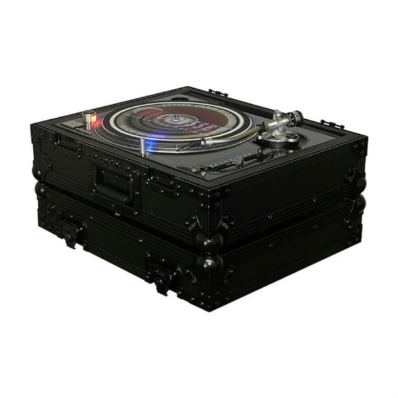 Odyssey Universal Technics 1200 Style Turntable Flight Case, Black Label