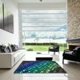 thumbnail image 6 of Ahgly Company Indoor Rectangle Patterned Night Blue Area Rugs, 5' x 7', 6 of 6