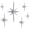Silver, variant on Mid Century Modern Decor, Mcm Retro 3D Star Art Wall Sculpture, Plastic Starburst Decor, Vintage Celestial Whimsigoth Home Decor Accent. (Set of 6, Silver)