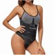 thumbnail image 2 of Body moldeador de cintura alta para mujer, con tirantes ajustables, talla grande, ajustado, moldeador de cadera, de nailon, 2 of 5