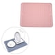thumbnail image 4 of Tapete escurridor de platos plegable de silicona de grado alimenticio, antideslizante, rectangular, para mesa de cocina Rosa, 4 of 9