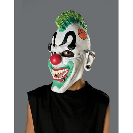 New Adult's Punk'd Evil Clown Vinyl Costume Accessory Mask