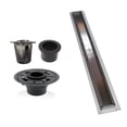 thumbnail image 5 of 16 Inch Linear Shower Drain with 2 Inch ABS Shower Drain Base and Hair Trap Set (6 Designs), SereneDrains, 5 of 15