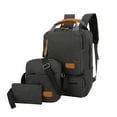 thumbnail image 4 of Casual Backpack Three Piece Set, Large Capacity Student Backpack, Suitable For School And Outdoor Travel, Computer Bag For Men And Women With Large Capacity, 4 of 8