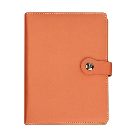 Leather Notebook 160 Pages College Ruled Refillable 6 Rings PU Binder Notebook