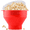 Red, variant on The Original Korcci Silicone Popcorn Maker - Microwave Popcorn Popper - Collapsible Bowl, Heat-Resistant, Easy to Clean, Ideal for Family Movie Nights - Blue
