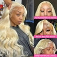thumbnail image 4 of Komiseup Lace Front Wig Human Hair, Pre Plucked with Baby Hair, Glueless Wigs Human Hair, Ombre Body Wave Lace Front wig Human Hair for Black Women, 4 of 7