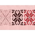 thumbnail image 1 of Ahgly Company Indoor Rectangle Patterned Valentine Red Area Rugs, 2' x 4', 1 of 6