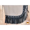 thumbnail image 4 of Hilason Western Bull Riding Chinks Chaps Adult Pro Rodeo Bronc Leather Tan, 4 of 4
