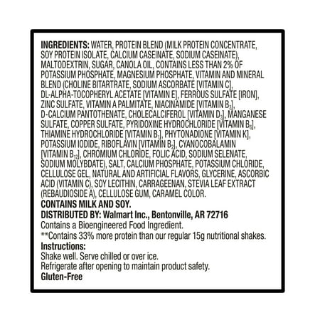 Equate High Protein Nutritional Shakes, Vanilla, 8 oz, 6 Count