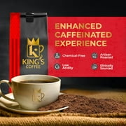 Kings Coffee - Ground Coffee, Flavored Coffee Made with Colombian Supremo Beans, Sea Salt Caramel Mocha Flavored Ground Coffee, Medium Roast, Non-GMO, Fair Trade, 1 lb Coffee