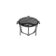 Replacement Top Grate for #22 Old Smokey Charcoal Grill - 21 Inch Top Grill Grate
