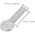 thumbnail image 2 of 10 Pcs 304 Stainless Steel Wave Plate Beat Thumb Screws M5x16mm., 2 of 5