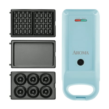 Aroma® Swap & Flip Waffle Maker (AWM-1220BL), New
