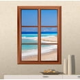 thumbnail image 5 of Wall26 Removable Wall Sticker/Wall Mural - Tropical Beach and Clear Waves - Creative Window View Vinyl Sticker - 24"x32", 5 of 5