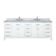Design Element Valentino 84" Double Sink Vanity in White