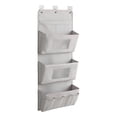 thumbnail image 2 of Surpdew Wall Hanging Organizer Bag/Hanging Baskets With 4 Mesh Compartment & 3 Large Pockets, Over The Door Organizer Space Saving Storage For Bedroom,Rv Camper, Closet Gray 35.43X15.74 In, 2 of 6