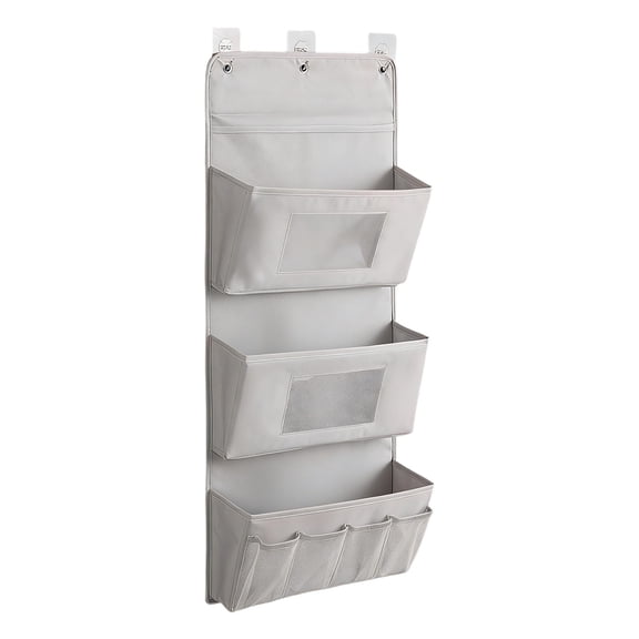 PUSPU Over-the-Door Hanging Storage Bag, Multi-Pocket Organizer for Underwear, Socks & Accessories