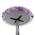 thumbnail image 7 of SEANATIVE 2 PCS Fitted Spandex Round Tablecloths 24" Diameter Cocktail Table Top Cover Decorative and Practical High Top Table Cloths Covers, Butterfly Dragonfly Flower Violet, 7 of 7
