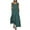 Green, variant on Womens Summer Casual Dresses Polka Dot Printed Sleeveless Round Neck Pocket Dress Comfy & Fashion Brown XXL