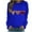 Blue, variant on Oalirro Long Sleeve Valentine's Day Print Workout Top for Women Breathable Shirt Slim Fit